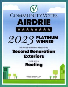 second generation awards and recognition for roofing 2023